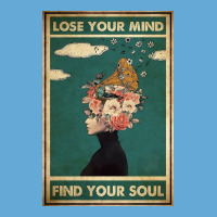 Lose Your Mind Find Your Soul Poster Girl Floral Basic Youth T-shirt | Artistshot