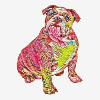 A Cute Bulldog Sitting And Lo Travel Mug | Artistshot