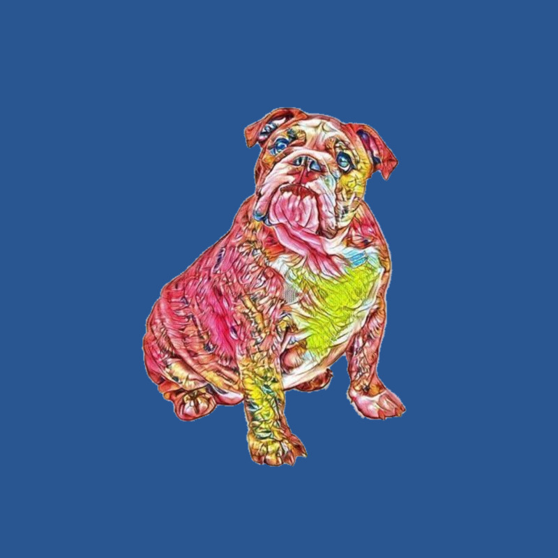 A Cute Bulldog Sitting And Lo T-shirt | Artistshot