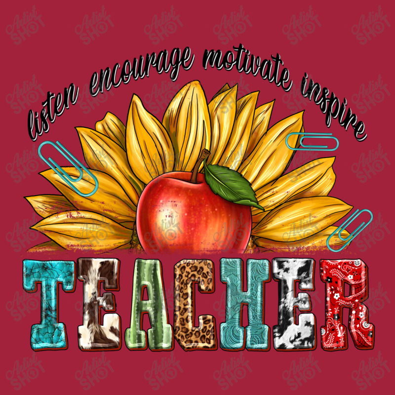 Teacher With Sunflower Basic Youth T-shirt by enoddigitalart@gmail.com | Artistshot