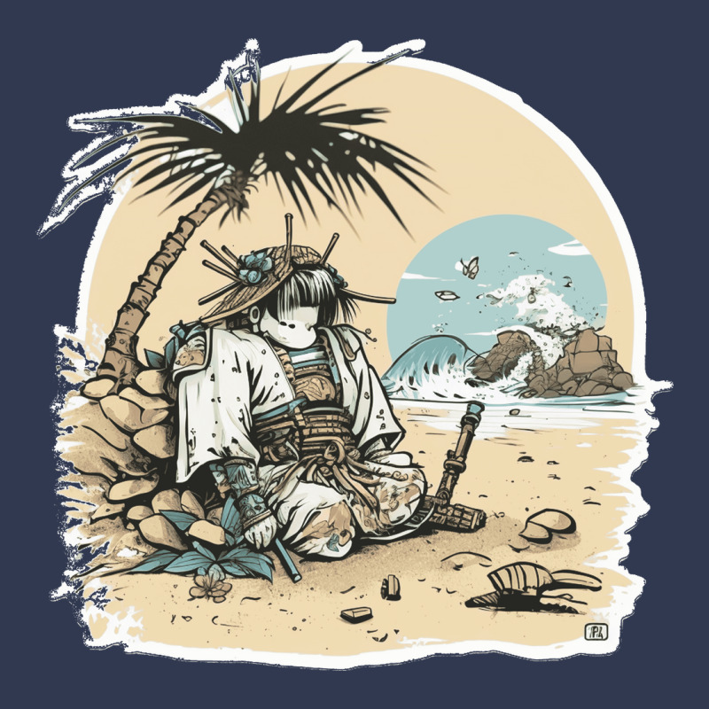 Samurai Chilling In Beach Basic Youth T-shirt by SeanMcneil | Artistshot