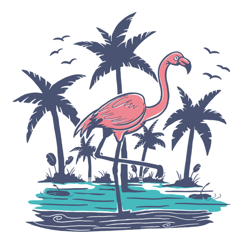 Chillin Flamingo On The Beach Toddler T-shirt by Mangustudio | Artistshot