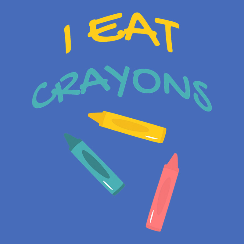 I Eat Crayons Kindergarten Drawing Humor Color Basic Youth T-shirt By ...