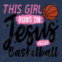 This Girl Runs On Jesus And Basketball Men Denim Jacket | Artistshot