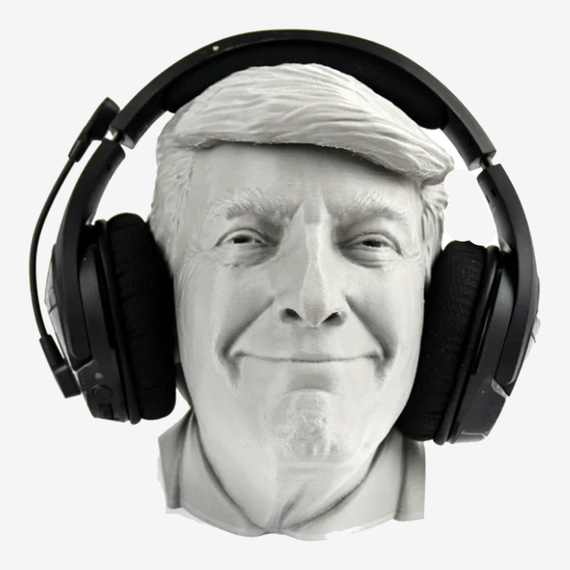 Smiling Trump Headphone Adjustable Cap by Ifa Uyainah | Artistshot