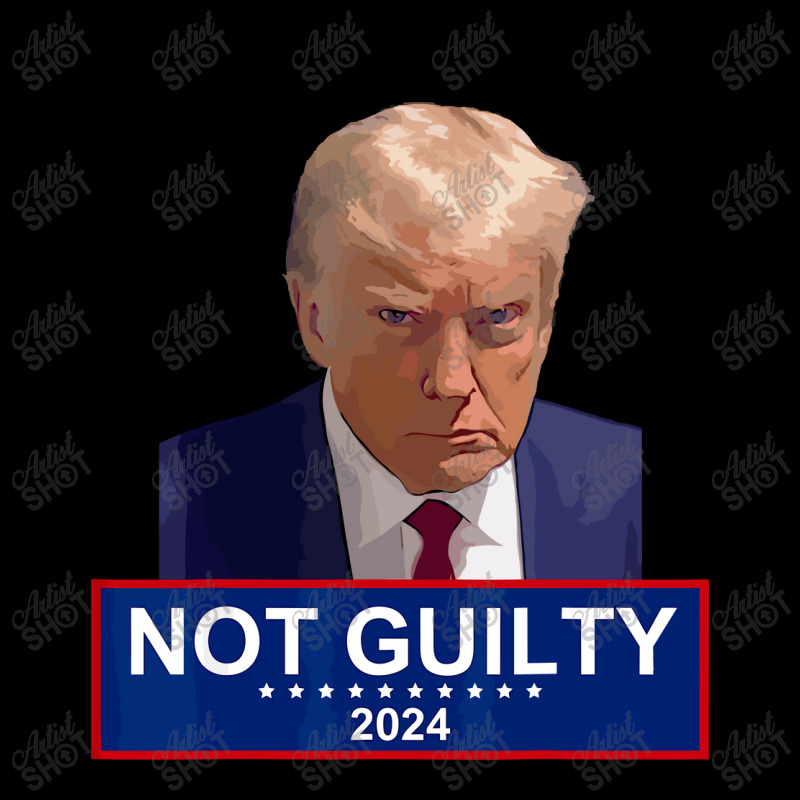 President Donald Trump Mugshot 2024 Not Guilty Zipper Hoodie | Artistshot