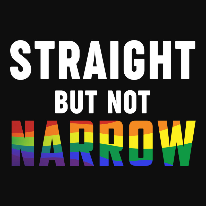 Rainbow Month Lgbtq + Ally Straight But Not Narrow Crop Top by declangreenwood | Artistshot