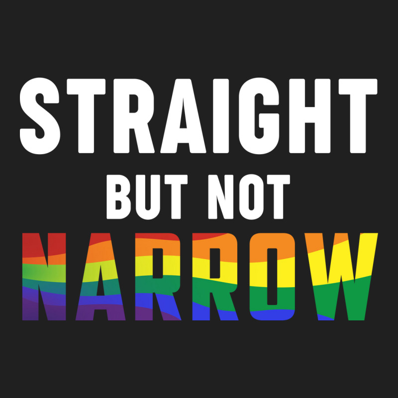 Rainbow Month Lgbtq + Ally Straight But Not Narrow Ladies Polo Shirt by declangreenwood | Artistshot