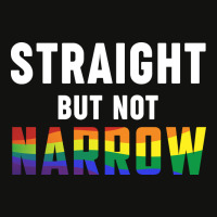 Rainbow Month Lgbtq + Ally Straight But Not Narrow Scorecard Crop Tee | Artistshot