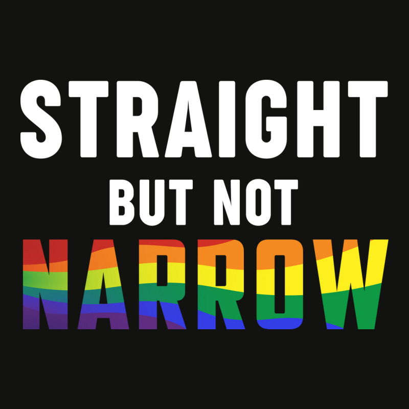 Rainbow Month Lgbtq + Ally Straight But Not Narrow Scorecard Crop Tee by declangreenwood | Artistshot