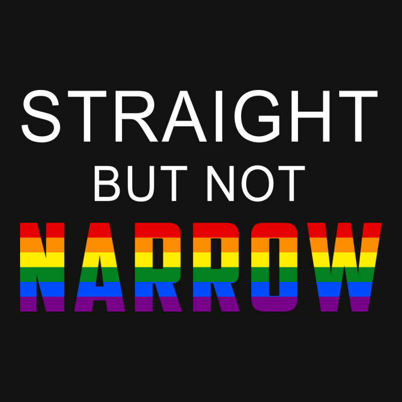 Rainbow Month Lgbtq + Ally Straight But Not Narrow Scorecard Crop Tee by declangreenwood | Artistshot