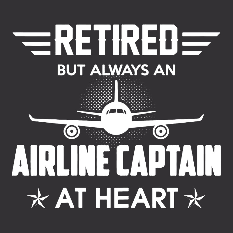 Retired But Always An Airline Captain At Heart Vintage Hoodie And Short Set | Artistshot