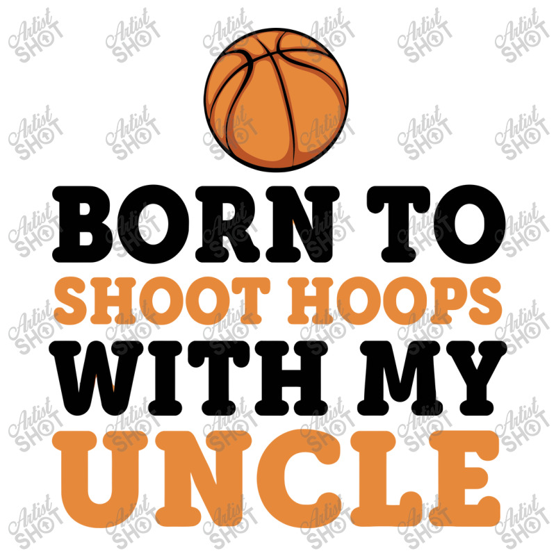 Born To Shoot Hoops With Uncle Basketball Baby Men's 3/4 Sleeve Pajama Set | Artistshot