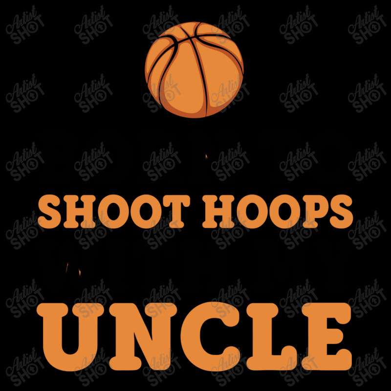 Born To Shoot Hoops With Uncle Basketball Baby Fleece Short | Artistshot