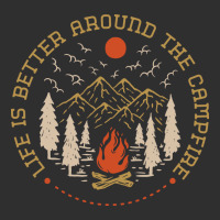 Life Is Better Around The Campfire Oval Leatherette Patch | Artistshot