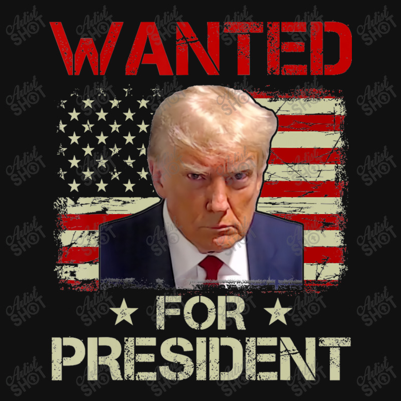 Wanted Donald Trump For President 2024 Usa Flag Landscape Canvas Print | Artistshot