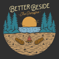 Better Beside The Campfire Oval Leatherette Patch | Artistshot