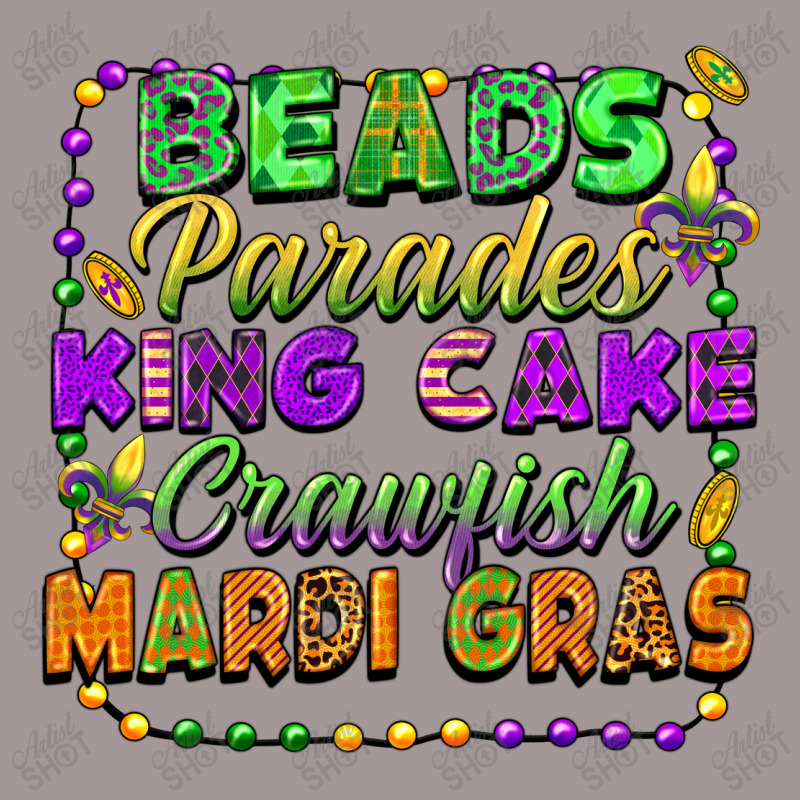 Beads Parades King Cake Crawfish Mardi Gras Vintage Hoodie | Artistshot