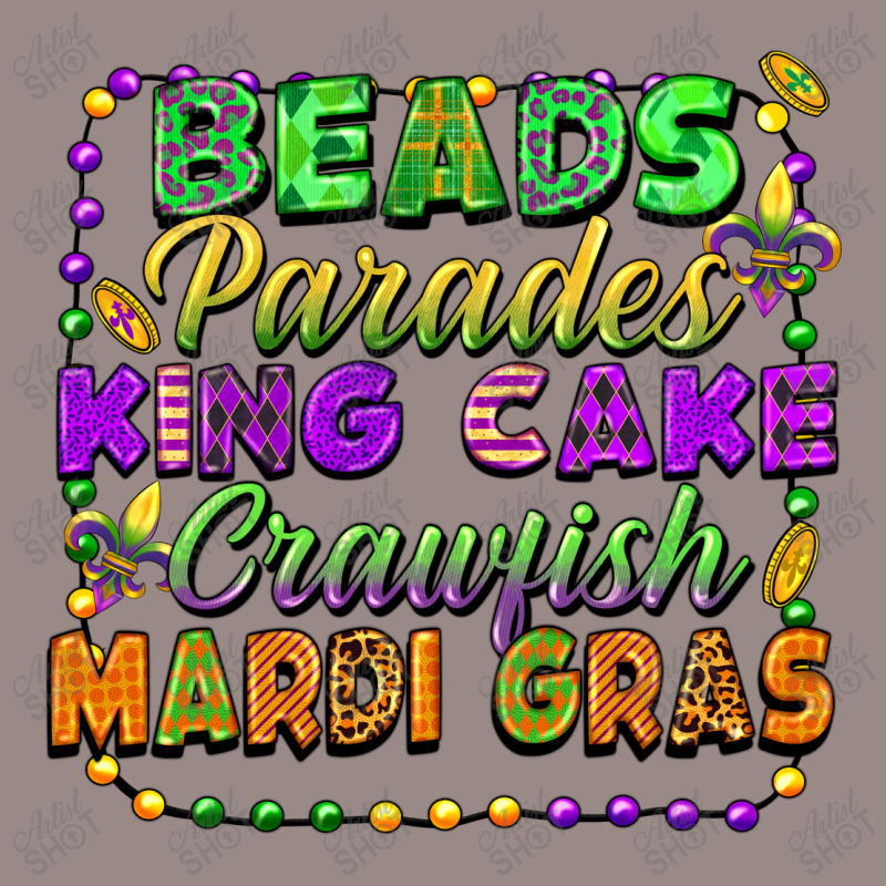 Beads Parades King Cake Crawfish Mardi Gras Vintage T-shirt | Artistshot