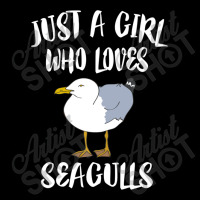 Girl Seagulls Bird Just Who Loves A Gift Lover Adjustable Cap | Artistshot