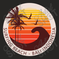 Beach Surfing In Bali, Indonesia Ladies Fitted T-shirt | Artistshot