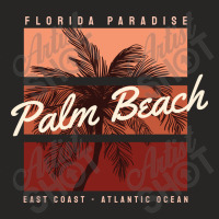 Florida Paradise Palm Beach, East Coast Of The Atl Ladies Fitted T-shirt | Artistshot