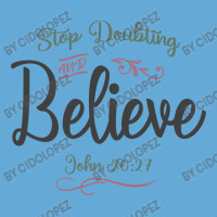 Faith Ignited - Stop Doubting And Believe Design Basic T-shirt | Artistshot