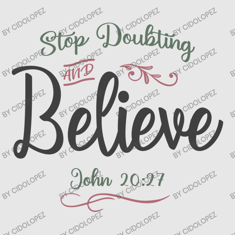 Faith Ignited - Stop Doubting And Believe Design Hoodie & Jogger Set | Artistshot