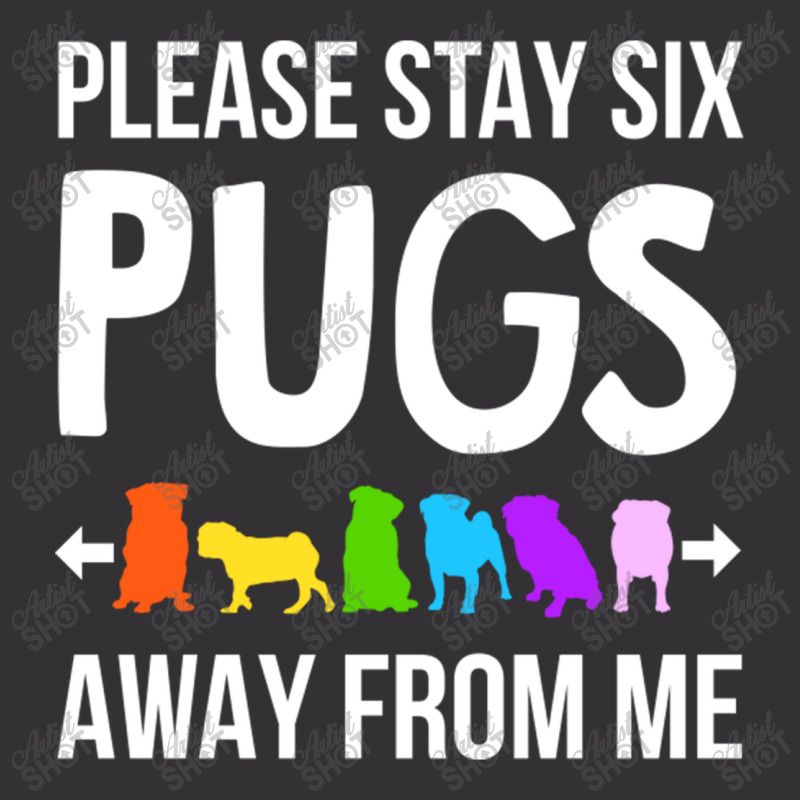 Please Stay 6 Pugs Away From Me Vintage Short | Artistshot