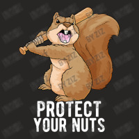 Angry Squirrel Protect Your Nuts Animal Pun Funny Ladies Fitted T-shirt | Artistshot