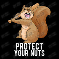 Angry Squirrel Protect Your Nuts Animal Pun Funny Cropped Hoodie | Artistshot