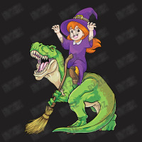 Witch Riding T Rex Dinosaur Spooky Halloween Costu T-shirt | Artistshot