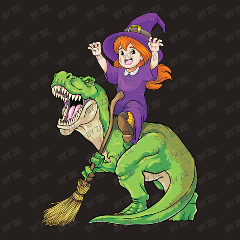 Witch Riding T Rex Dinosaur Spooky Halloween Costu Tank Top | Artistshot