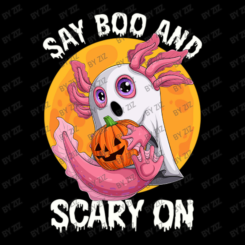 Say Boo And Scary On Axoltol Ghost Halloween Costu Lightweight Hoodie | Artistshot