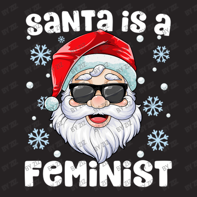 Santa Is A Feminist Christmas Merry Xmas Funny Hol Vintage Cap | Artistshot