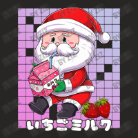 Santa Strawberry Milkshake Carton Kawaii Japanese Ladies Fitted T-shirt | Artistshot