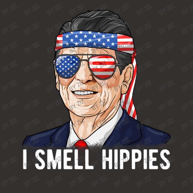 Reagan Ronald Conservative President I Smell Hippi Champion Hoodie by Ziz | Artistshot