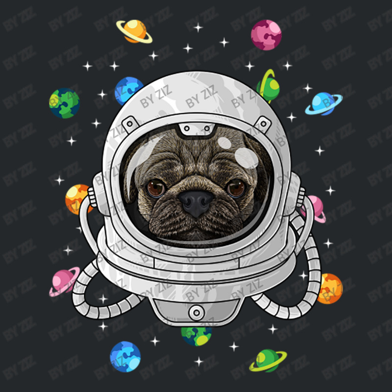 Pug Astronaut Dog Deep In Space Cosmic Universe Crewneck Sweatshirt by Ziz | Artistshot