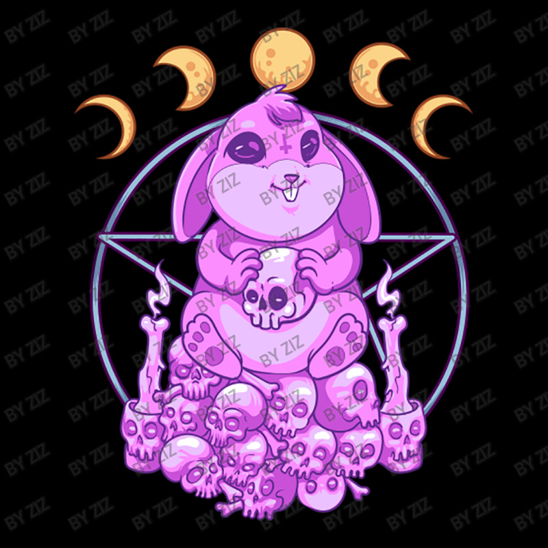 Pastel Goth Satanic Rabbit Witchy Skull Aesthetic Maternity Scoop Neck T-shirt by Ziz | Artistshot