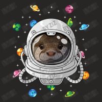 Otter Astronaut Animal Deep In Space Cosmic Univer Ladies Fitted T-shirt | Artistshot