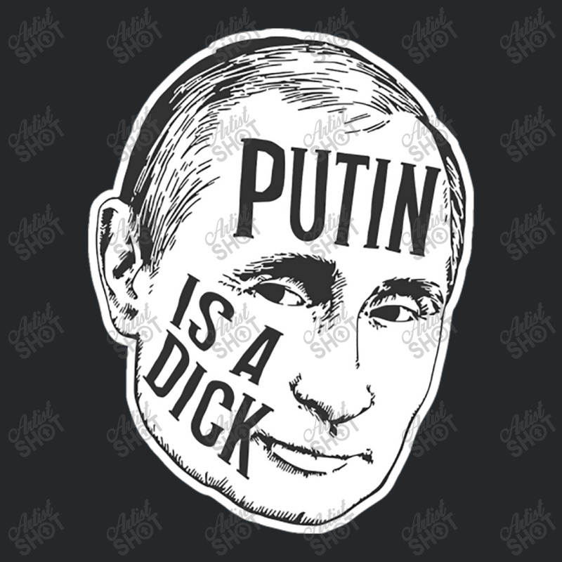 Putin Is A Dick (bw) Crewneck Sweatshirt | Artistshot