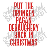 Put The Drunken Pagan Debauchery Back In Christmas Raglan Crop Top | Artistshot