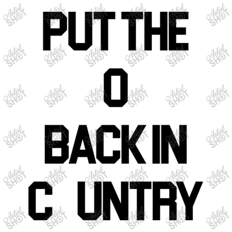 Put The O Back In Country  Outlaw Country Music Unisex Hoodie | Artistshot