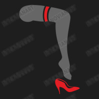 Lingerie Pantyhose Legs With Red Band And Stiletto Classic T-shirt | Artistshot