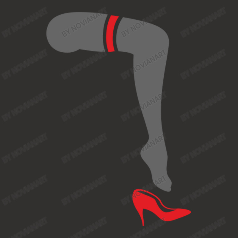 Lingerie Pantyhose Legs With Red Band And Stiletto Champion Hoodie by NovianArt | Artistshot