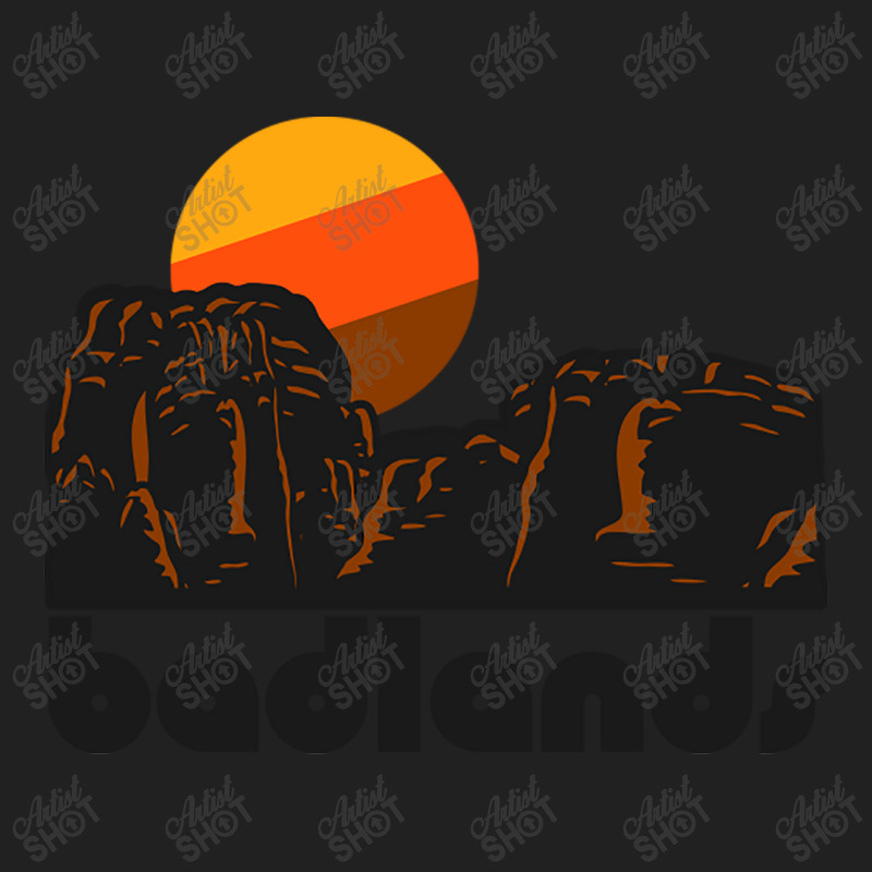 Retro Badlands ))(( Tourist Souvenir National Park Basic T-shirt | Artistshot