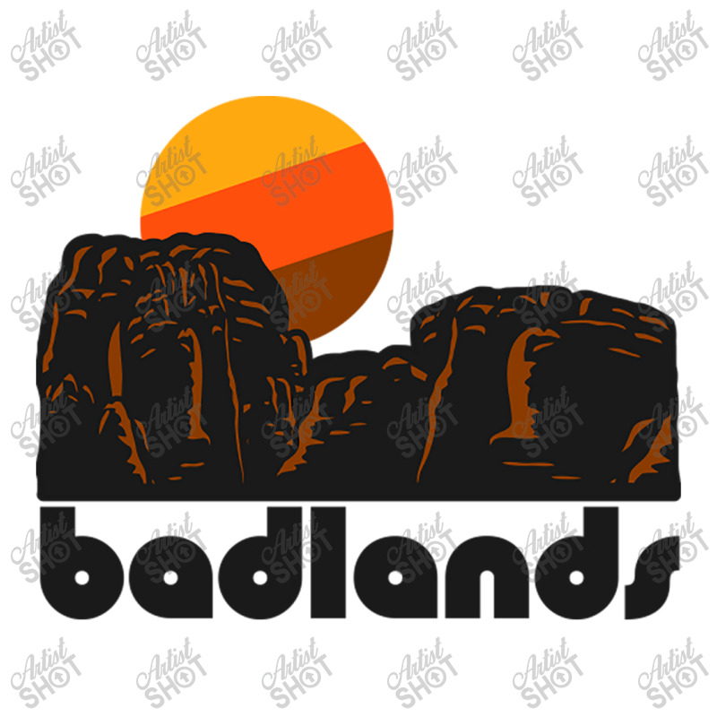 Retro Badlands ))(( Tourist Souvenir National Park Crewneck Sweatshirt | Artistshot