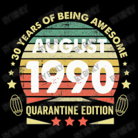 Vintage Born August 1990 Quarantine Edition 30th B Unisex Jogger | Artistshot