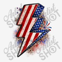 Leopard American Flag Lightning Bolt Adjustable Cap | Artistshot