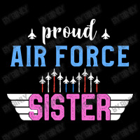 Proud Sister Air Force Us Flag Colors Mother Cropped Hoodie | Artistshot